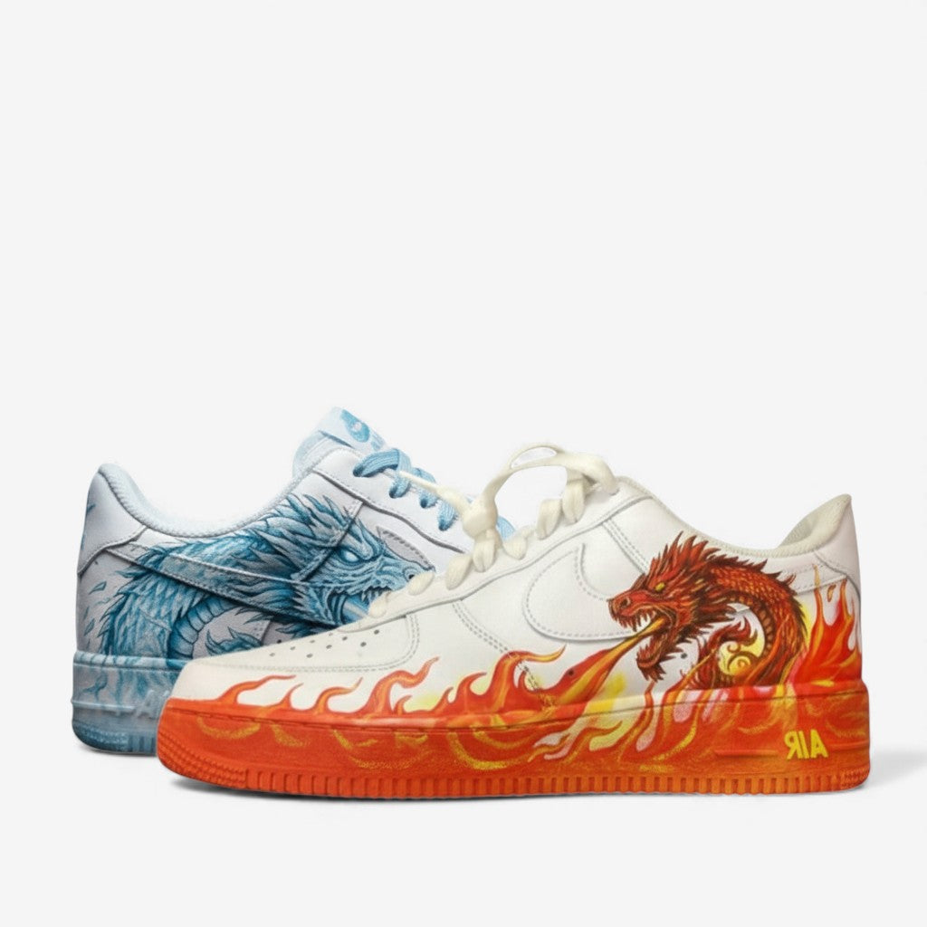 Hand-Painted AF1 'Game of Thrones' Dragons