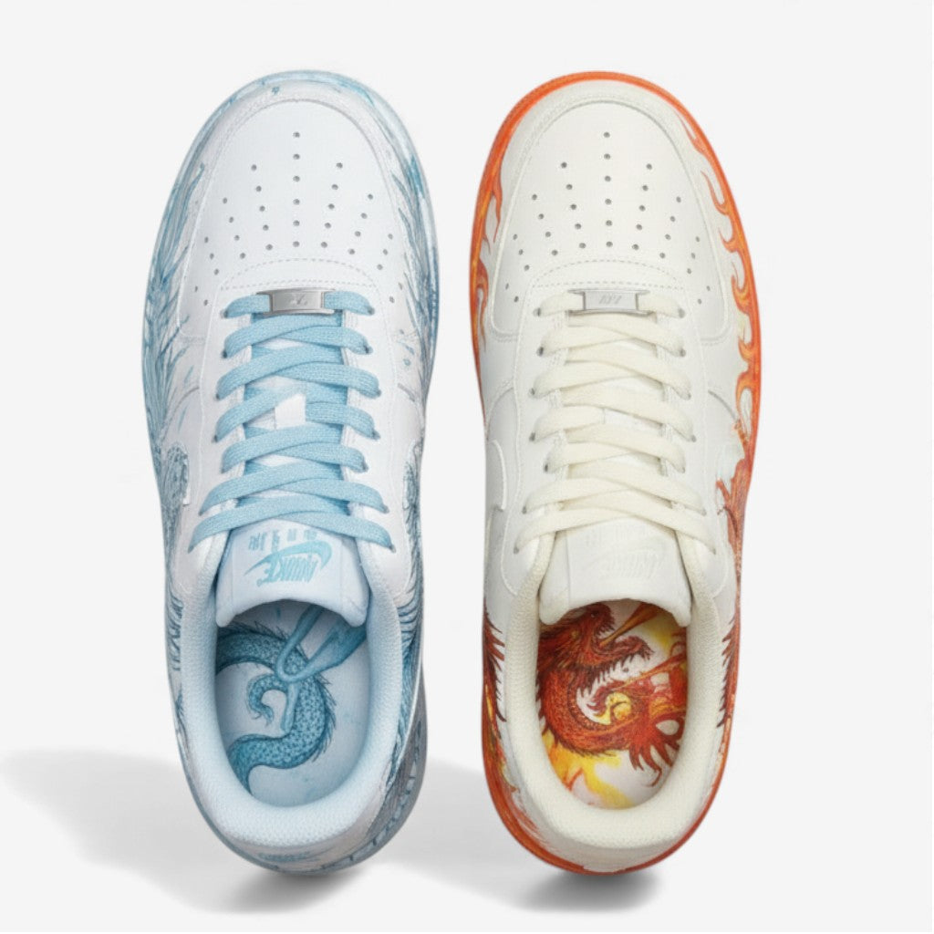 Hand-Painted AF1 'Game of Thrones' Dragons