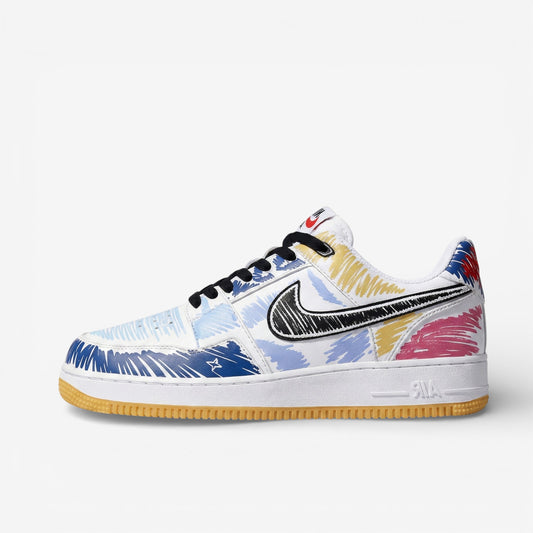 Abstract Splash Low – Hand-Painted Art Sneaker